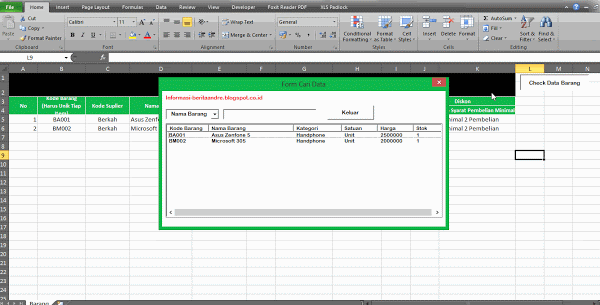 Cara Menampilkan Data Di Listbox Userform Excel Versi 2 Aplikasi Images 9588